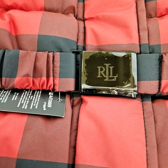 Lauren Ralph Lauren Black Label Buffalo Check Vest in Red and Black Sz 4 NWT - Picture 13 of 15